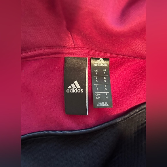 adidas Men ZNE AERORDY Full Zip - Legend Ink Power Berry - Picture 3 of 6